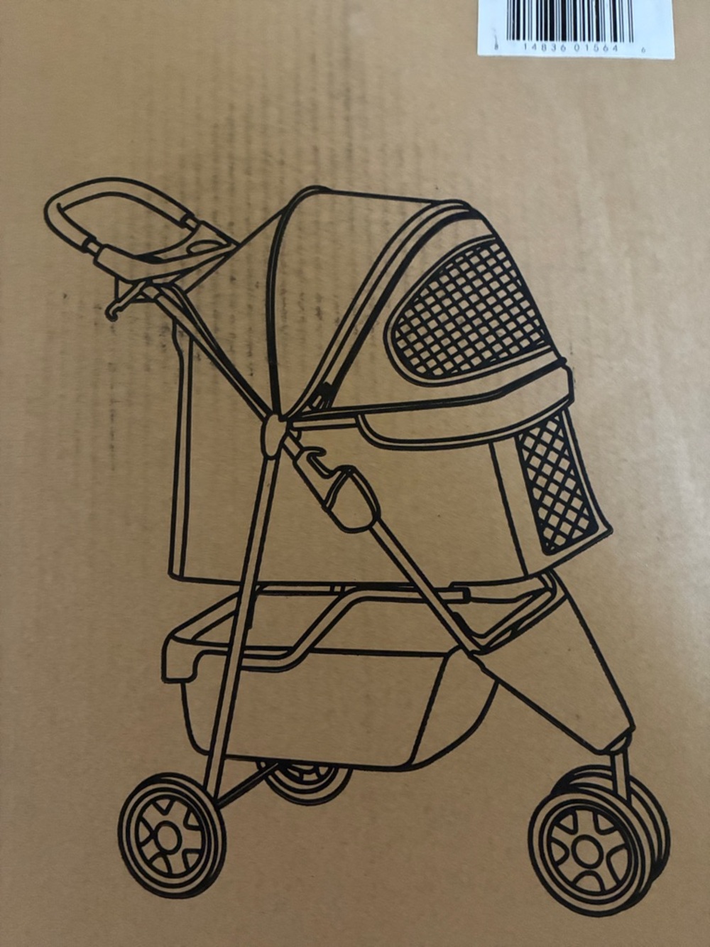Black Pet Stroller (Boxed)